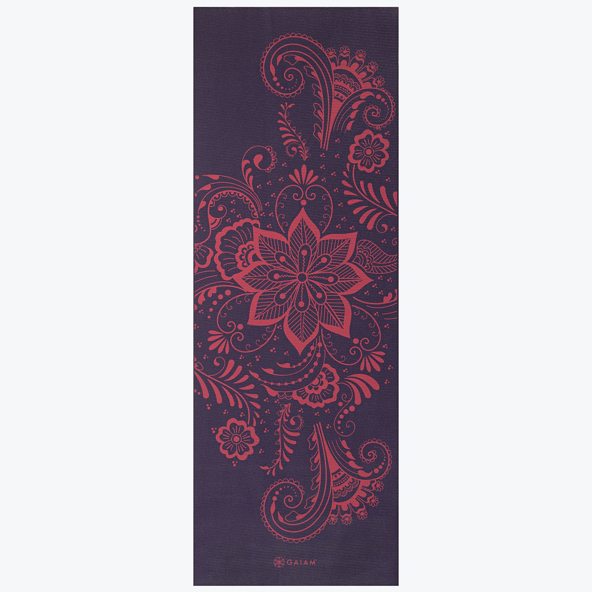 Premium Aubergine Swirl Yoga Mat (6mm) - Image 2