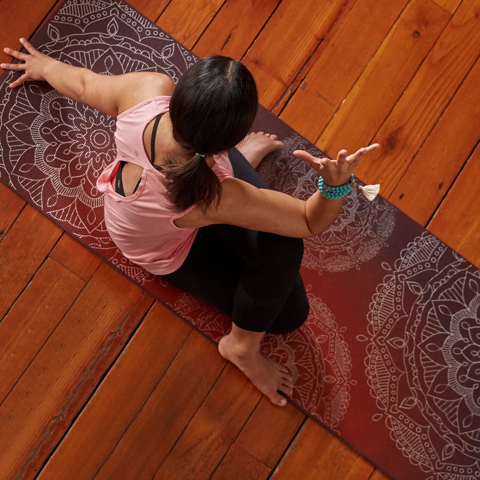 Premium Metallic Sunset Yoga Mat (6mm) - Image 5