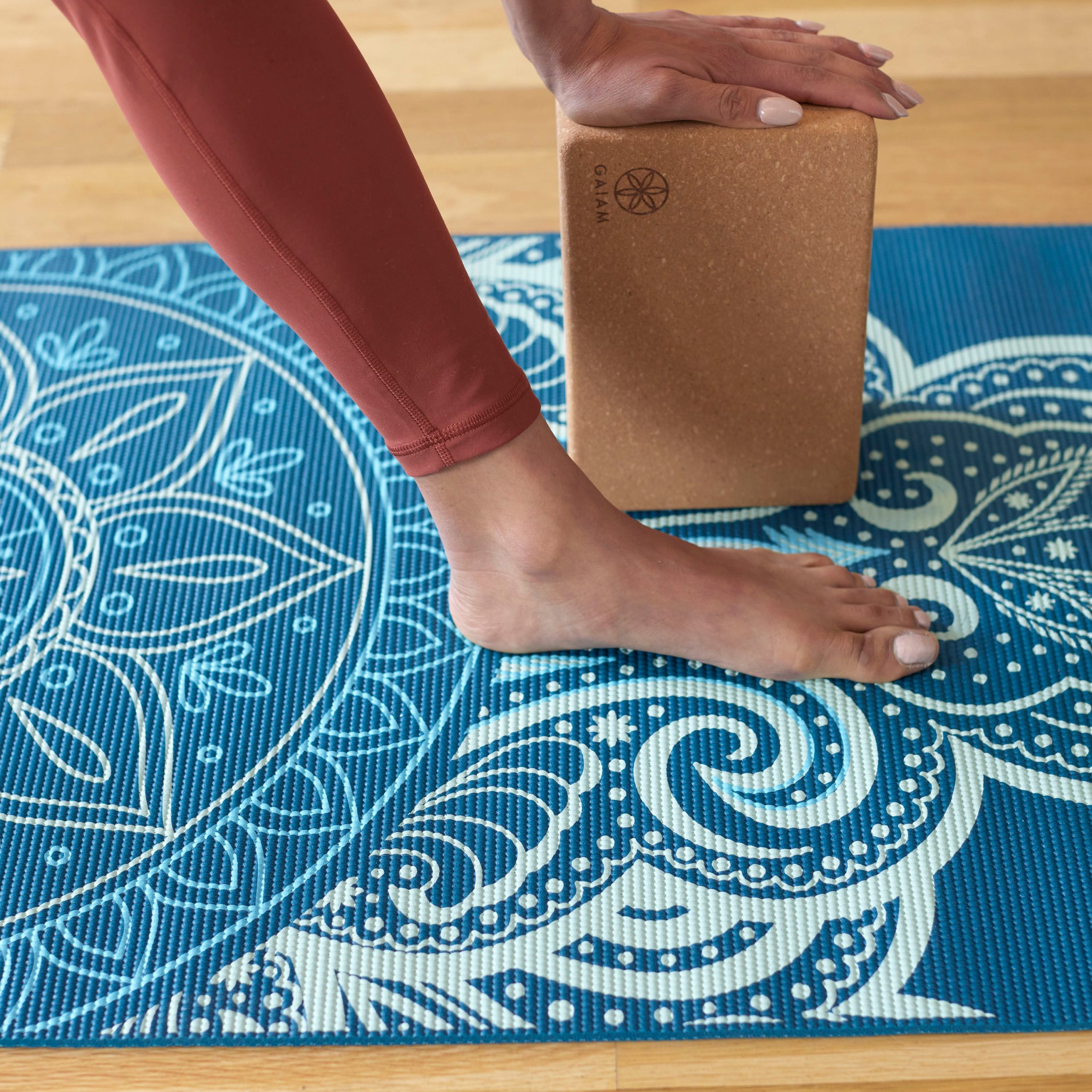 Premium Reversible Seaglass Yoga Mat (6mm) - Image 8