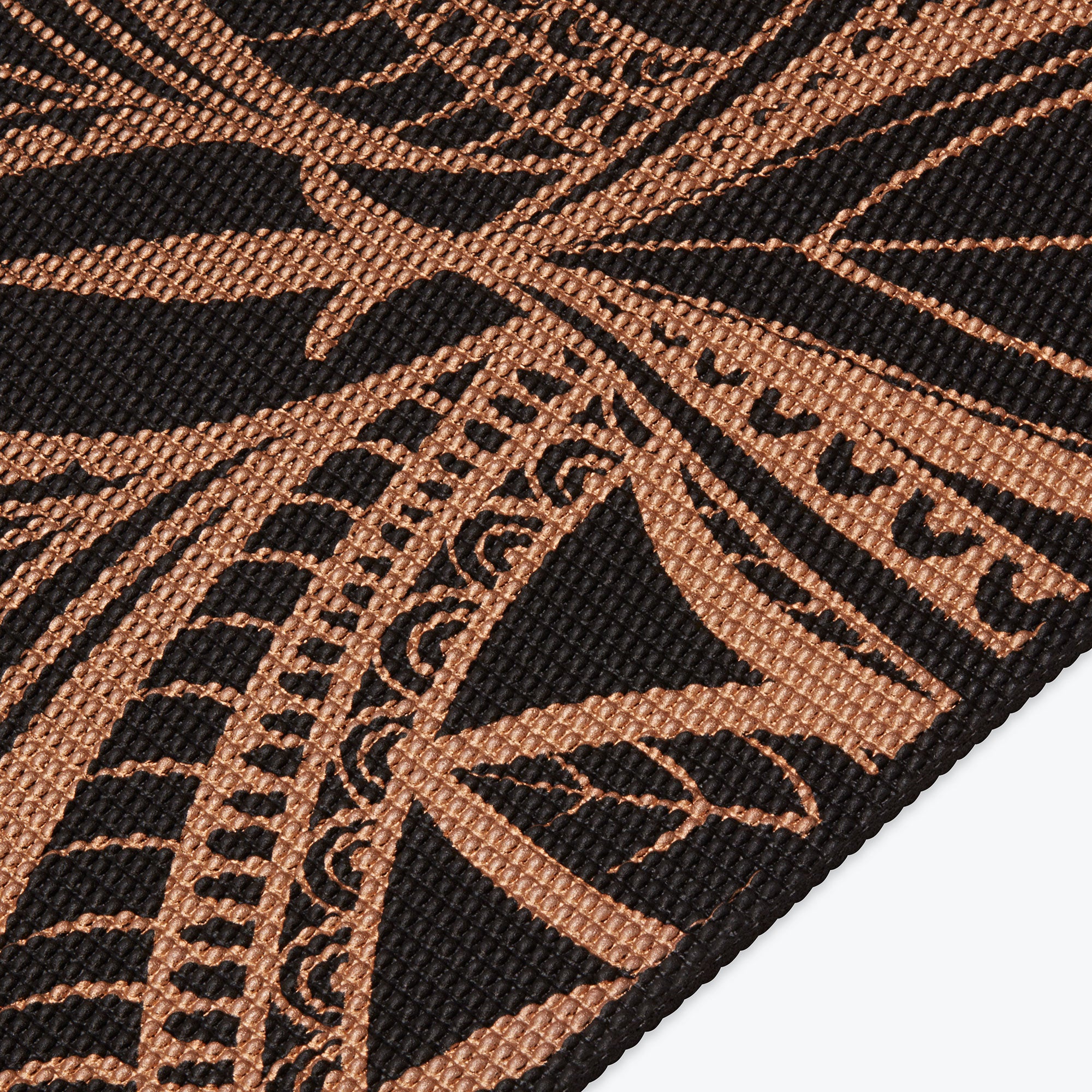 Premium Reversible Marbled Bronze Medallion Yoga Mat (6mm) - Image 7